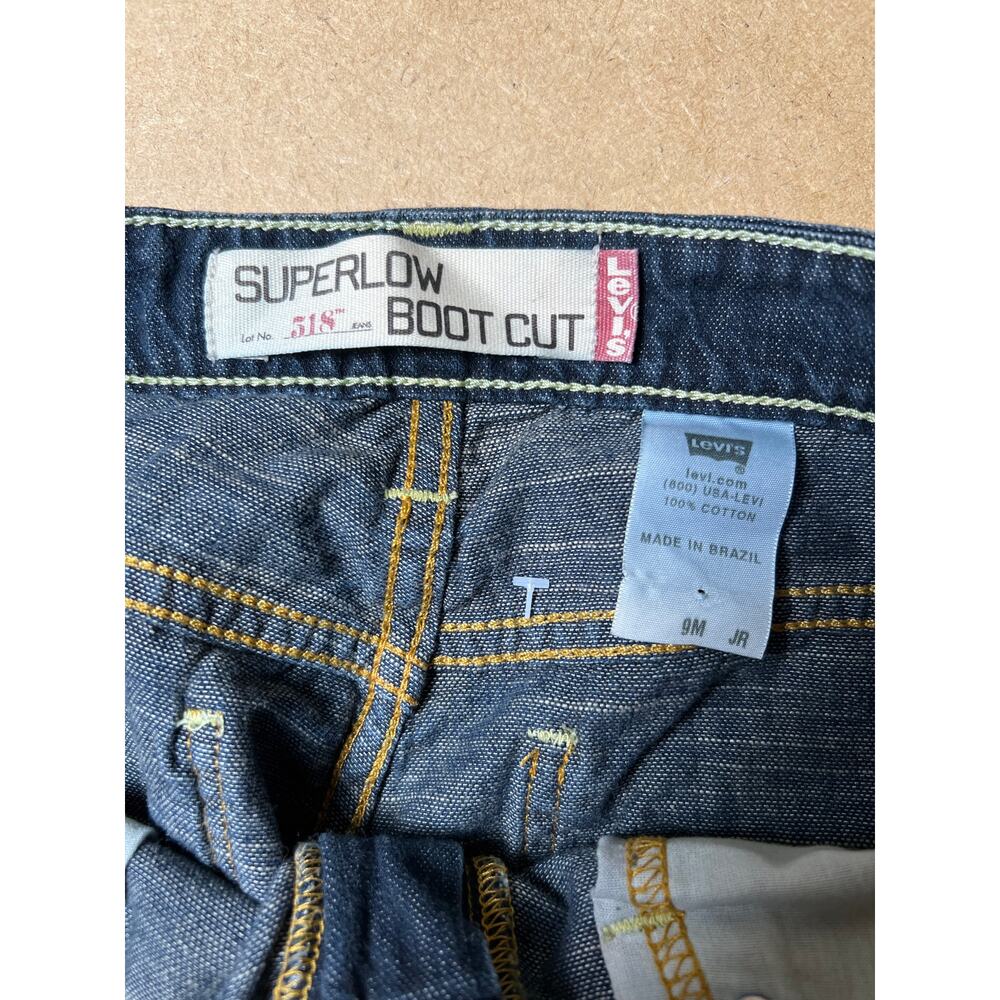 Levi’s Superlow Bootcut 518 Patchwork Jeans Size … - image 6
